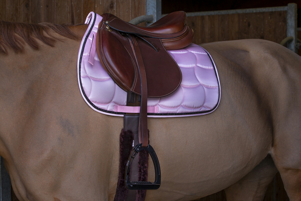 EQUITHEME 'Satin' Saddle Pad Light Pink - Full size - 2