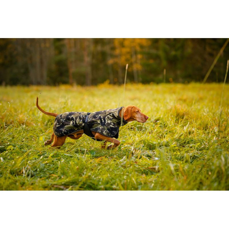 Rukka Pets Comfy Warm Pile Takki - Green Camo , 60 - vain tämä kappale