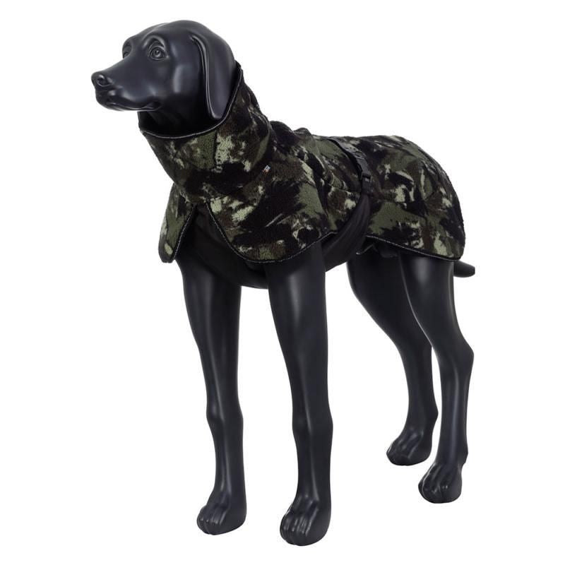 Rukka Pets Comfy Warm Pile Takki - Green Camo , 60 - vain tämä kappale - 5