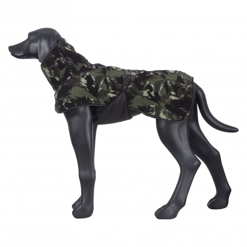 Rukka Pets Comfy Warm Pile Takki - Green Camo , 60 - vain tämä kappale - 2