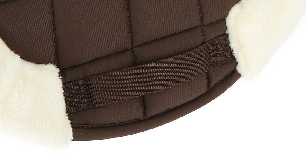 EQUITHEME 'Pro' Shaped Saddle Pad Chocolate - Full size - 5