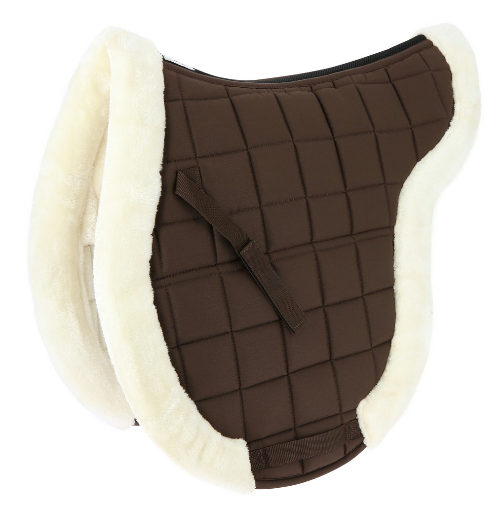 EQUITHEME 'Pro' Shaped Saddle Pad Chocolate - Full size
