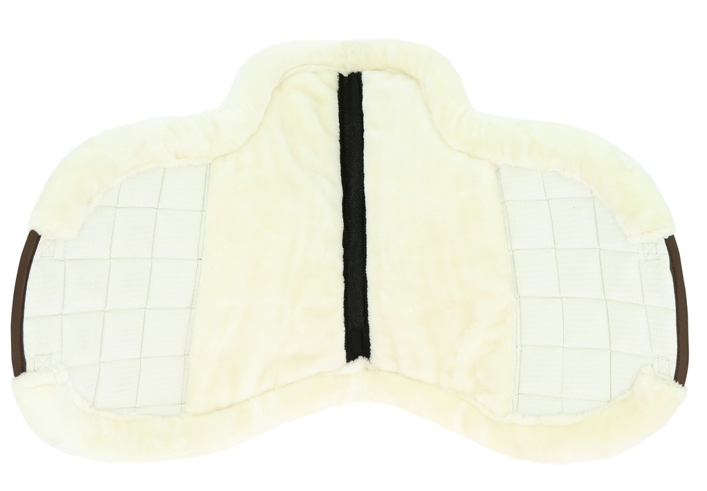 EQUITHEME 'Pro' Shaped Saddle Pad Chocolate - Full size - 3