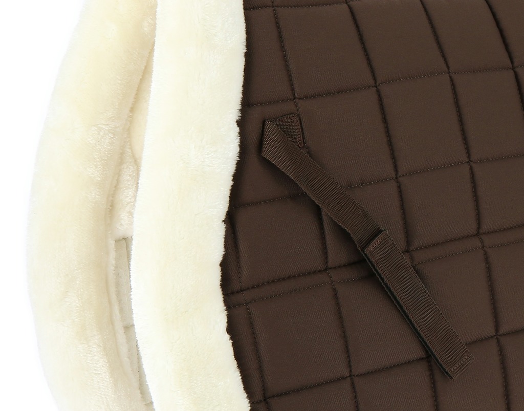 EQUITHEME 'Pro' Shaped Saddle Pad Chocolate - Full size - 4