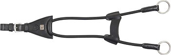Horse Guard Elastic Martingale- Black/Silver