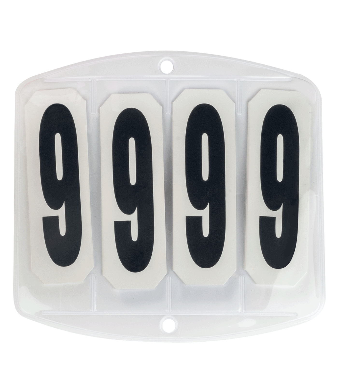 Nummerlapp för Schabrak, Kardborrefästen - Vit