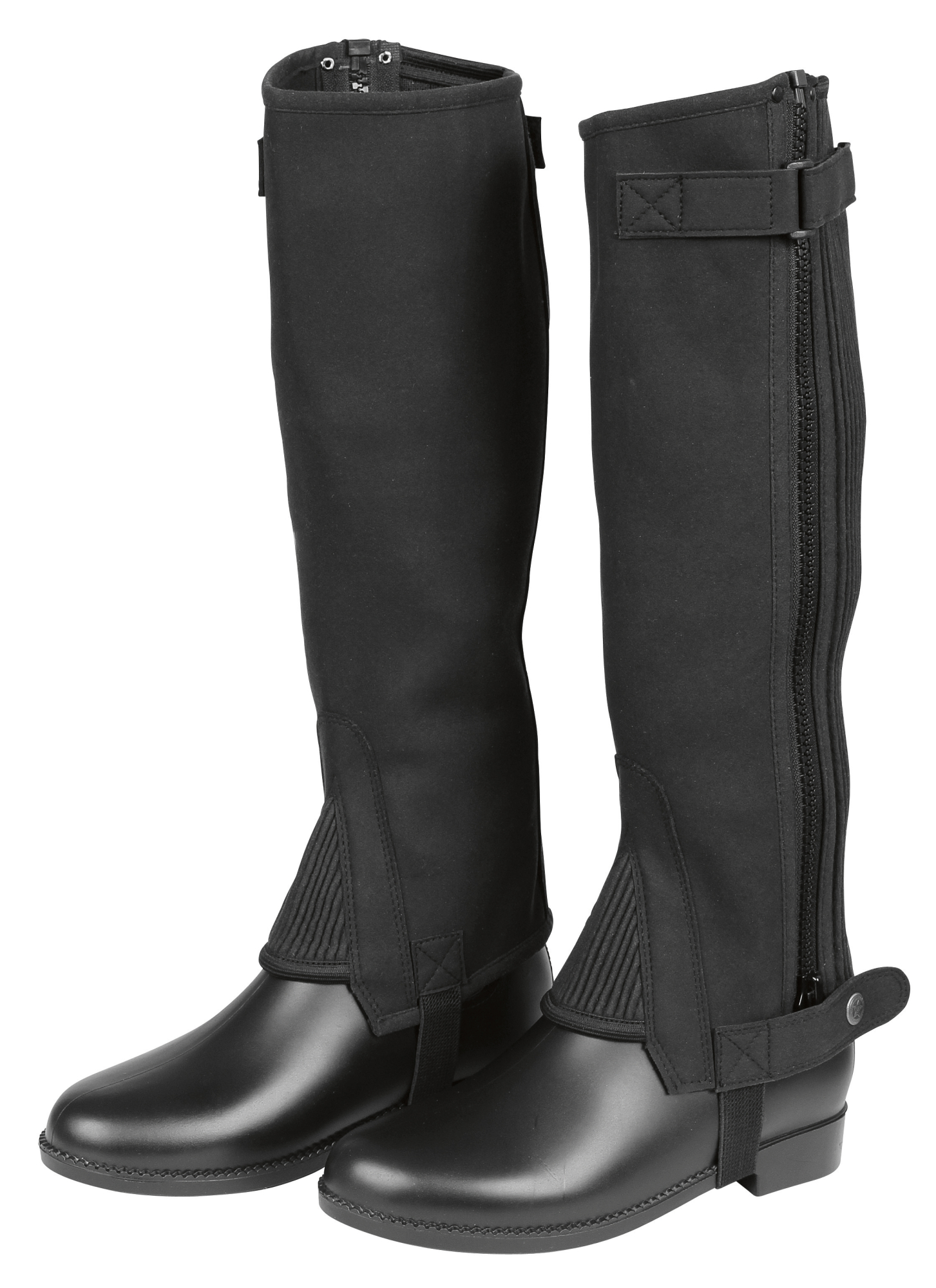Covalliero Mini chaps ClassicStretch, black, for children, 140