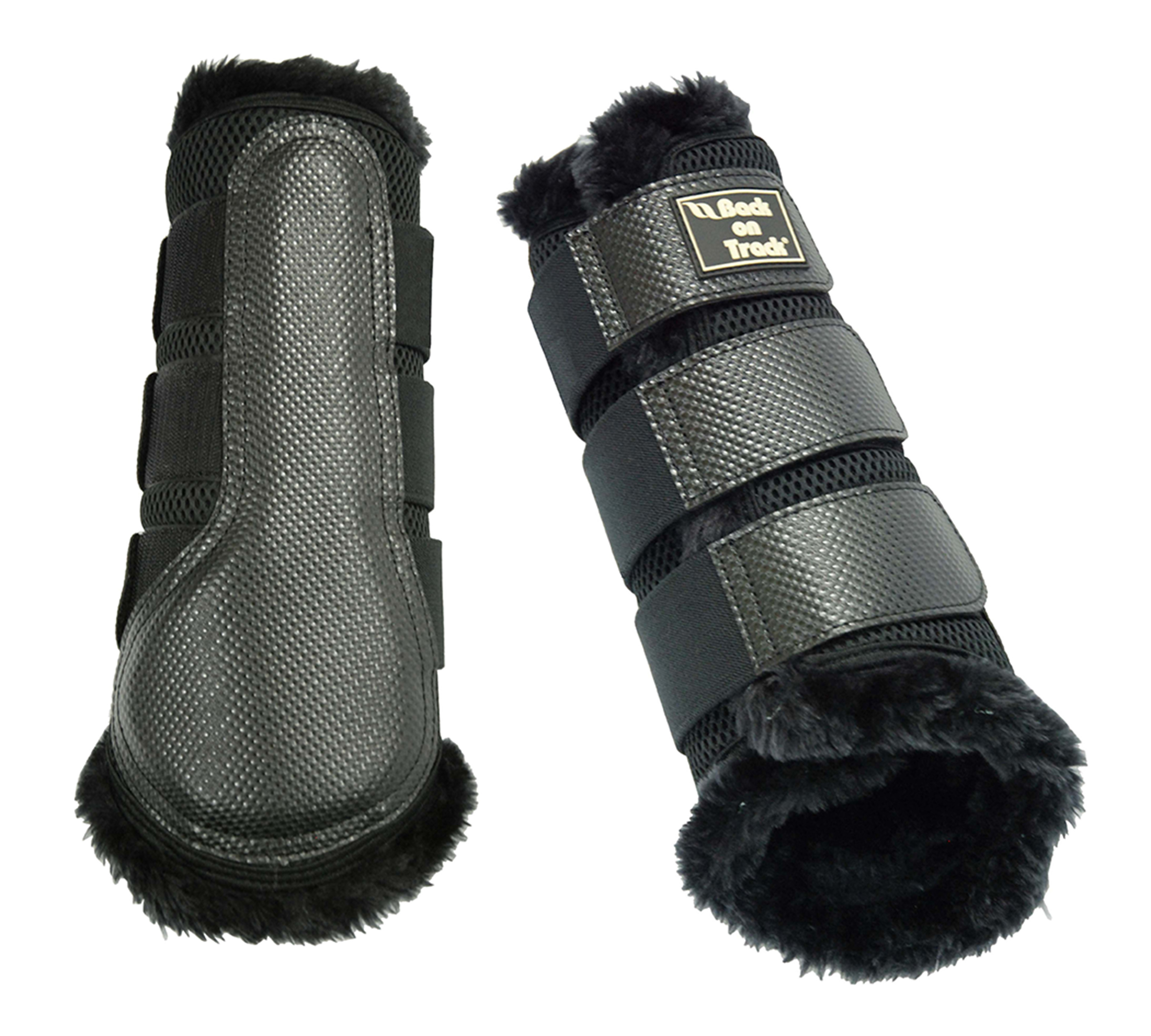 Back on Track Brush Boot 3D mesh fell - Schwarz - 2
