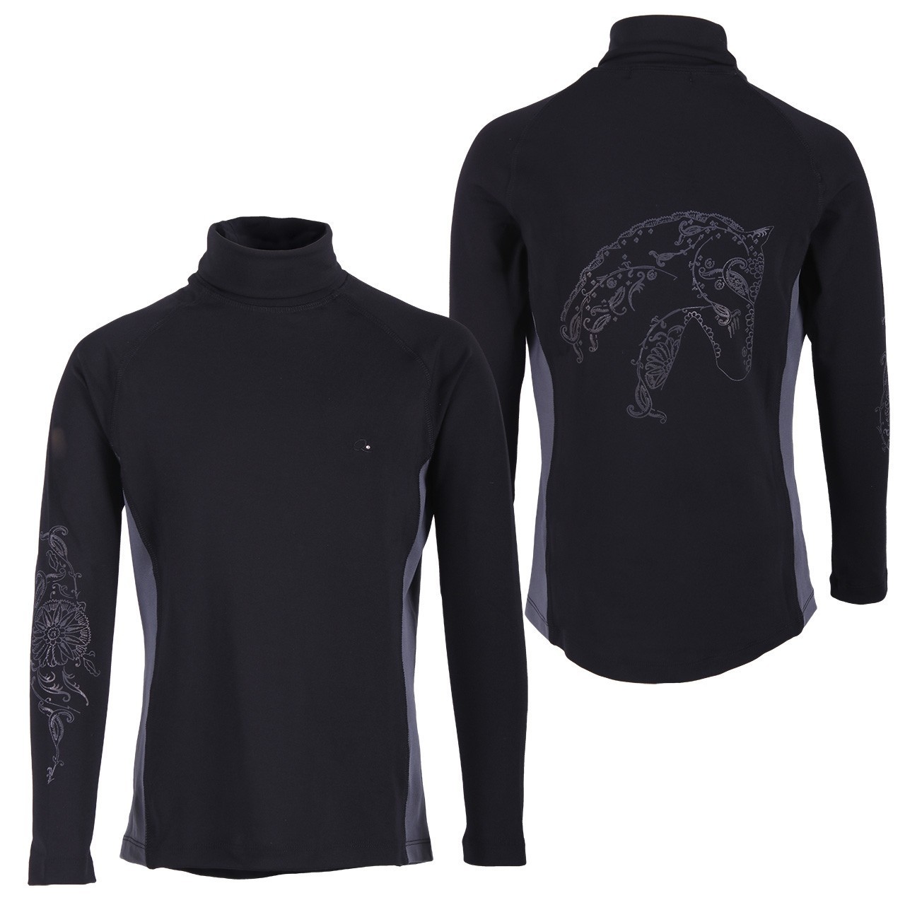 QHP Anniek Sportshirt Junior - Black, 128 - only this copy - 3