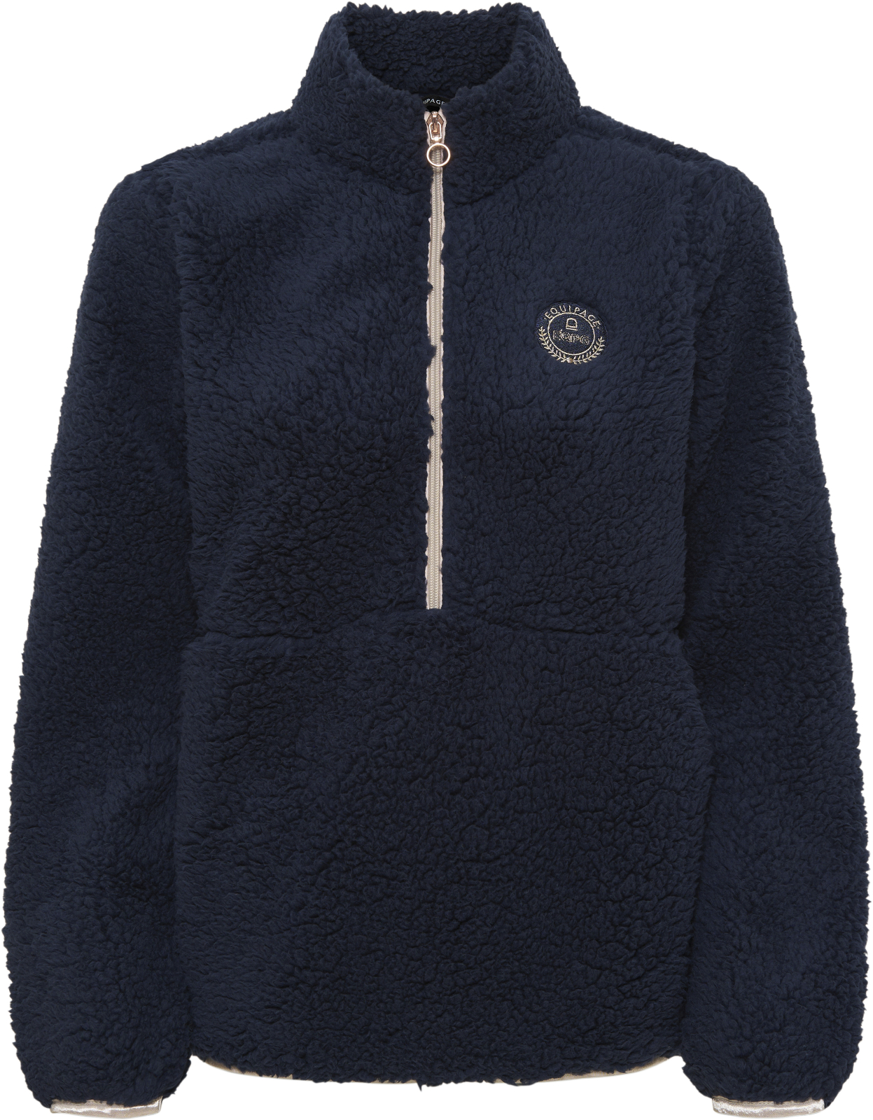 Equipage KIDS Joelle teddy HZ jacka Navy, L - endast detta ex