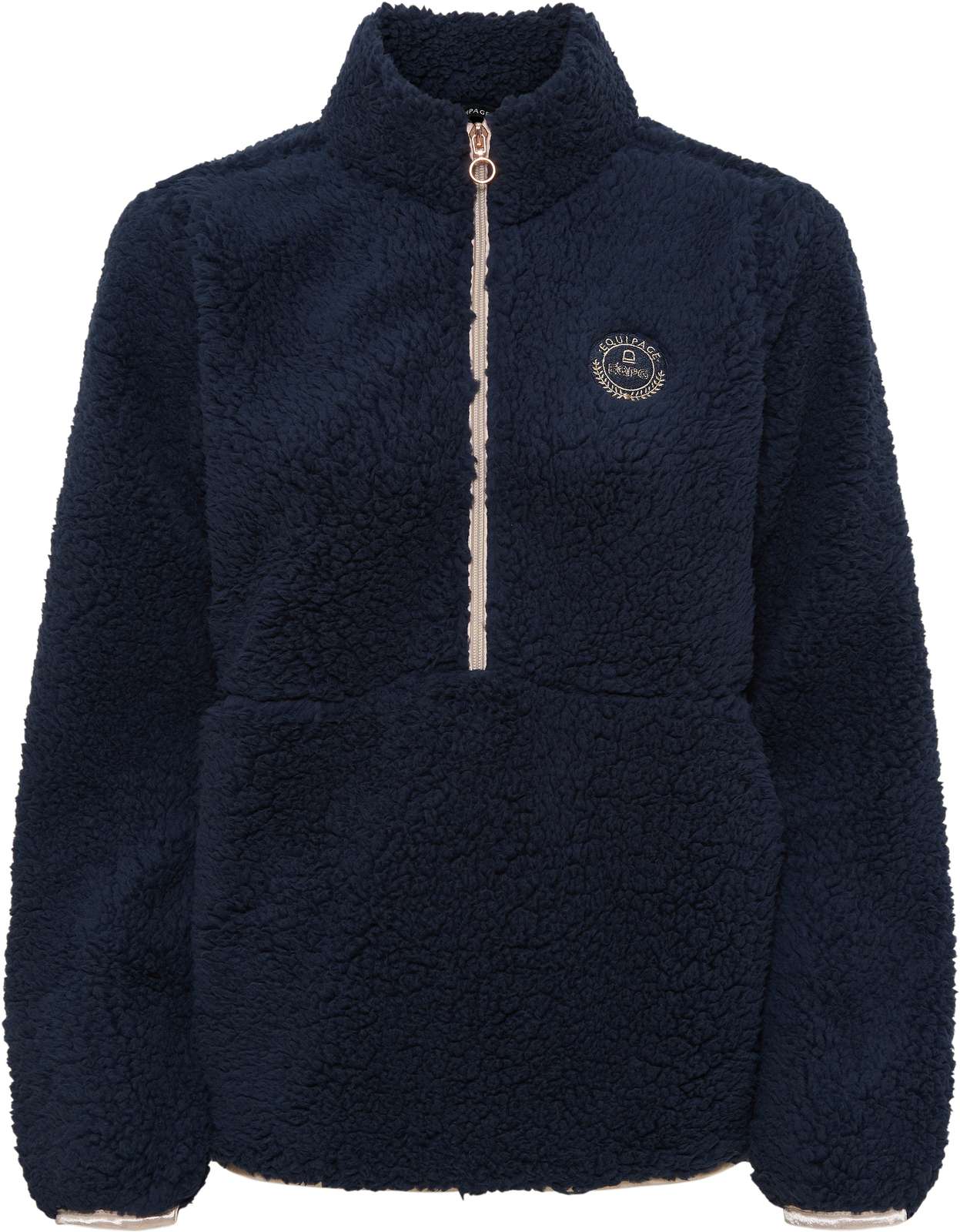 Equipage KIDS Joelle teddy HZ jacka Navy, L - endast detta ex - 2