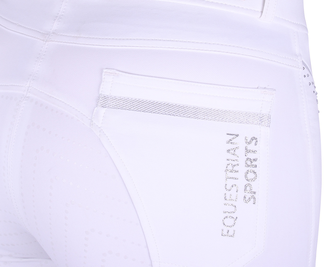 QHP - Helskodda Ridbyxor Lott anti-slip - Vit, 34 - endast detta ex - 6