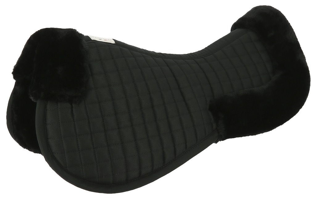 EQUITHEME Teddy Saddle pad Black/Black - Full size
