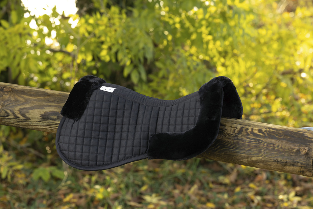 EQUITHEME Teddy Saddle pad Black/Black - Full size - 2