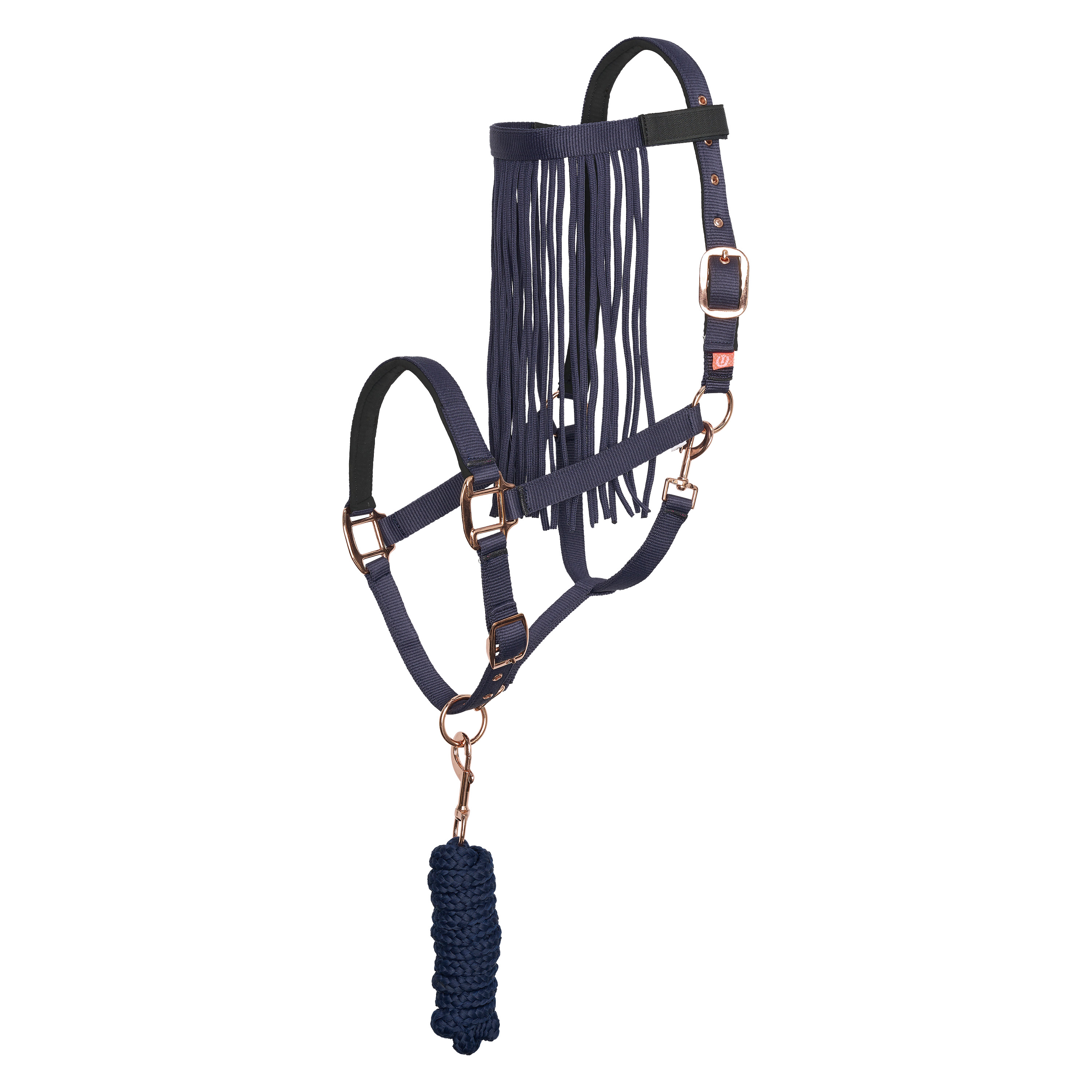 Imperial Riding Set med grimma, grimskaft och flugpannband Navy (Ponny)