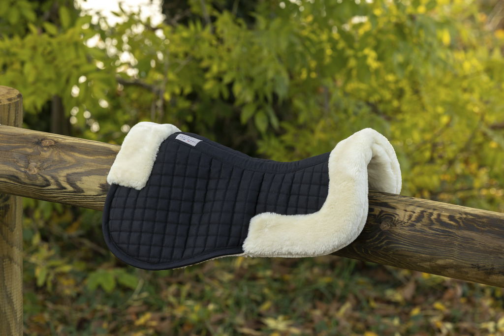EQUITHEME Teddy Sadelpadd Svart/Off White - Full size - 2