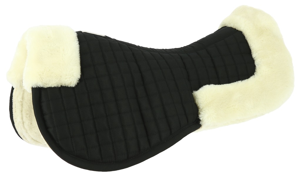 EQUITHEME Teddy Sadelpadd Svart/Off White - Full size