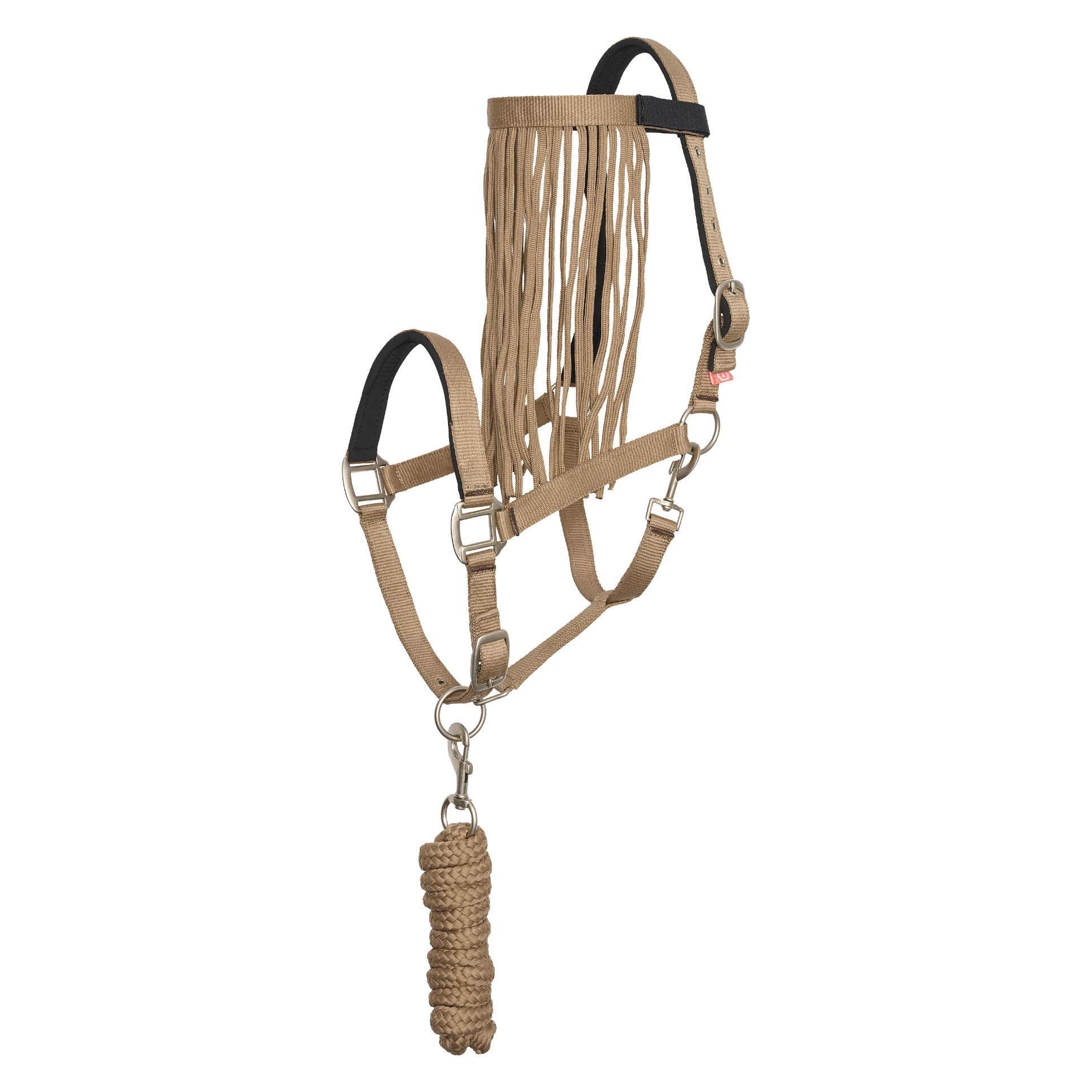 Imperial Riding Set of headcollar lead rope and flyfringes Sandy Beige - 2