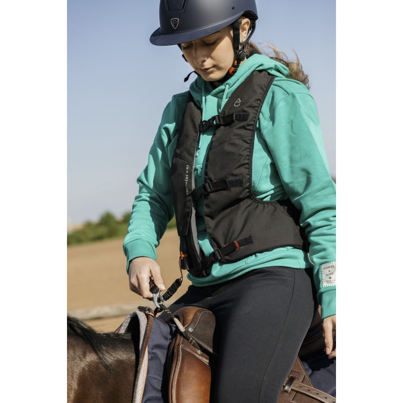Equitheme AIR2 Airbag Body Protector Turvaliivi - Musta - 9