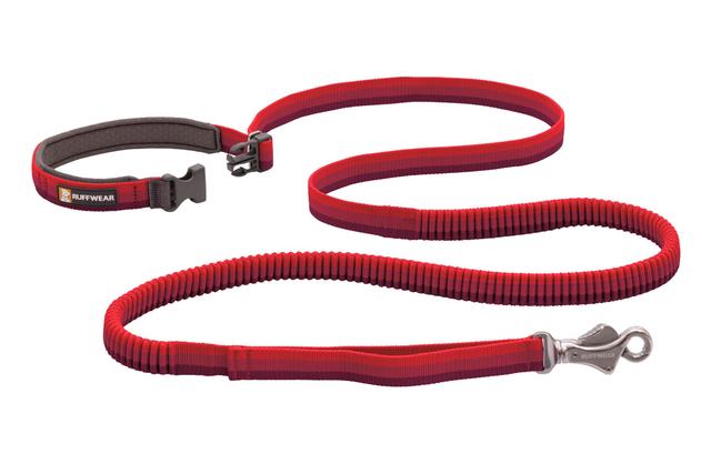 Ruffwear Roamer Bungee 2021 Adjustable Leash Red Sumac PETSTER