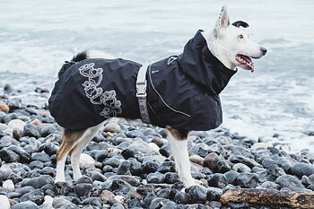 Hurtta Drizzle Rain Coat - Raven , 80 - only this copy