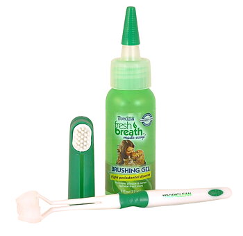 Tropiclean Fresh Breath Dog Oral Care Kit – hammasgeeli, Pieniä koiria