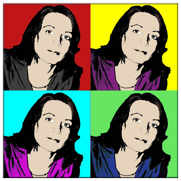 4 - Cartoon Warhol -omgjord för hand - 8
