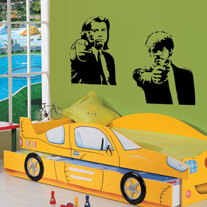 Väggdekor -Pulp Fiction 81 x 56 cm, svart dekor - 3
