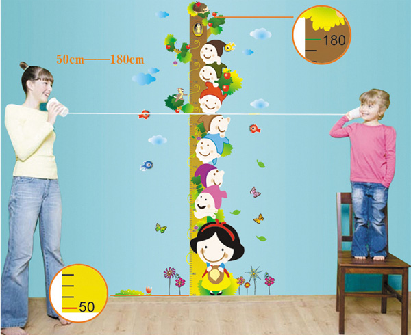 Väggdekor -Mätsticka med motiv av Snövit, 140 x 76 cm - 4