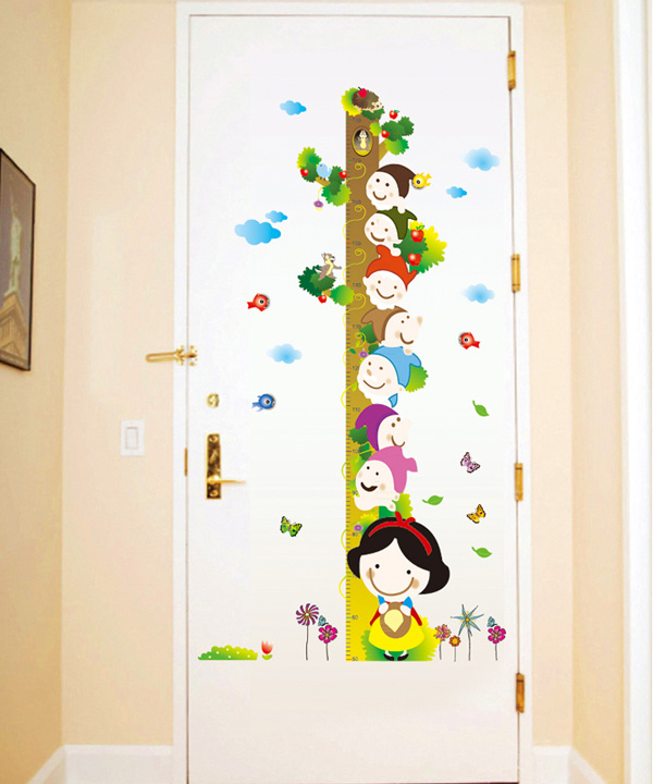 Väggdekor -Mätsticka med motiv av Snövit, 140 x 76 cm - 2