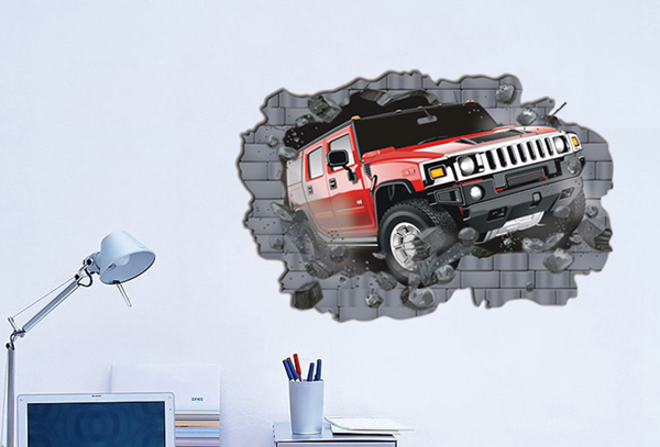 Väggdekor -Hummer med 3D-effekt, 100 x 70 cm - 4