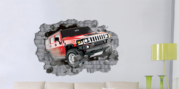 Väggdekor -Hummer med 3D-effekt, 100 x 70 cm - 5