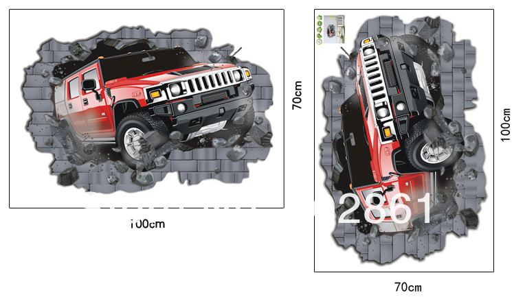 Väggdekor -Hummer med 3D-effekt, 100 x 70 cm - 6