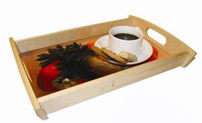 Serveringsbricka med DITT eget tryck, 33,5 x 20,5 cm - 4