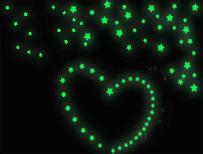 Fluorecerande Stjärnor  - 2