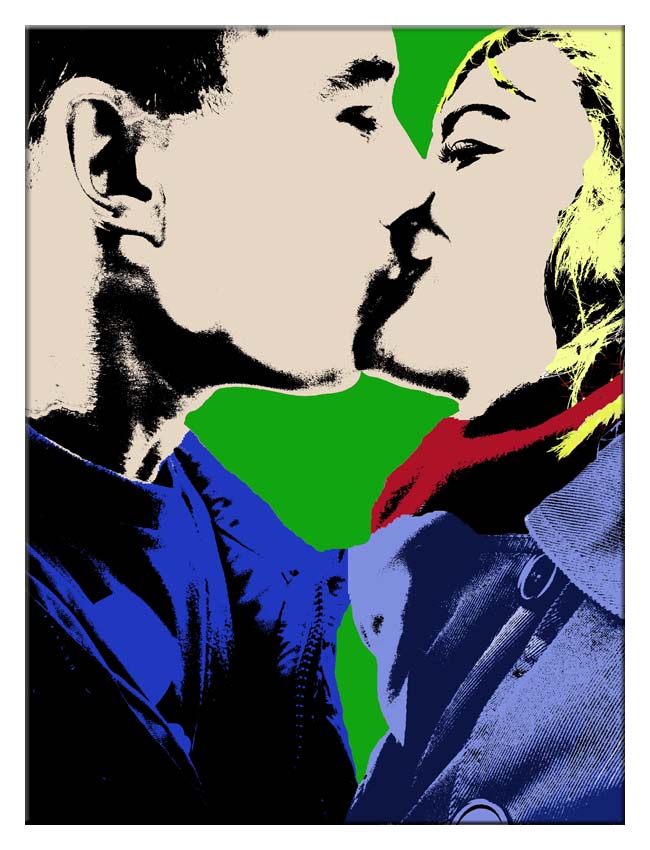 Cartoon Warhol  - omgjord för hand - 12
