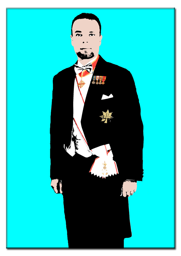 Cartoon Warhol  - omgjord för hand - 19