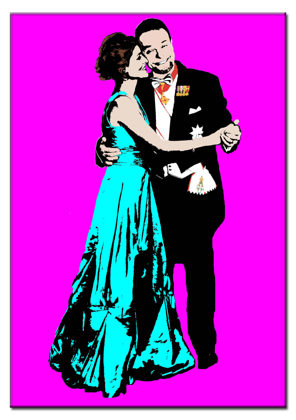 Cartoon Warhol  - omgjord för hand - 21