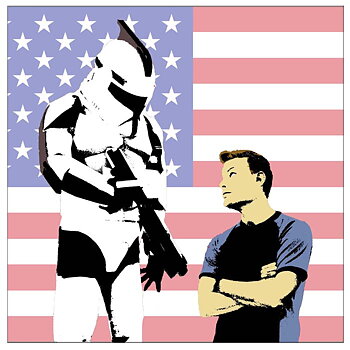 Cartoon Warhol  - omgjord för hand