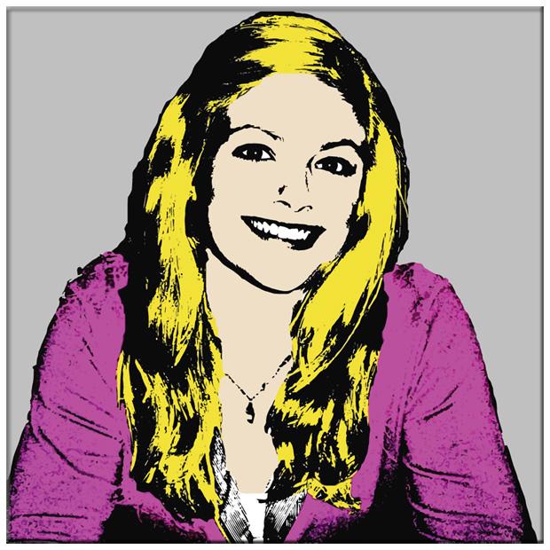 Cartoon Warhol  - omgjord för hand - 24