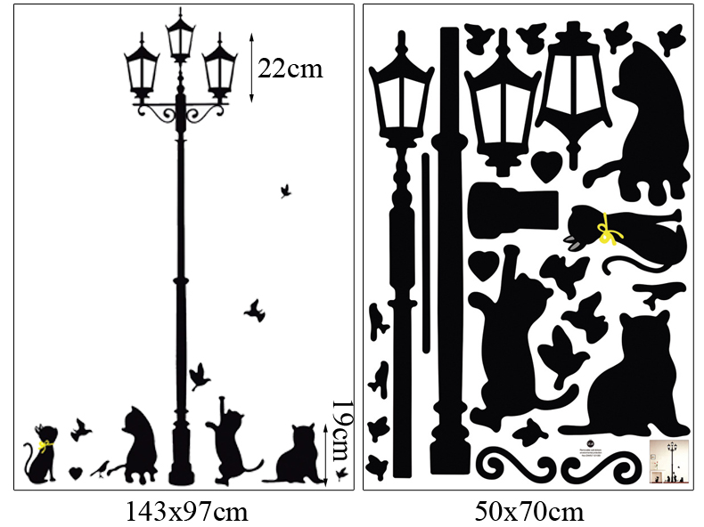 Fluorecerande motiv på Gatulykta och Katter - 2