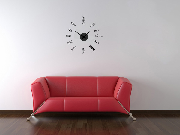 Klocka med vinyldekor -Art Graphics - 2