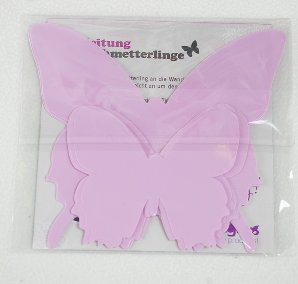 3D Fjärilsdekor -Rosa - 5