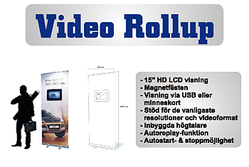 Video Rollup -85 x 200 cm