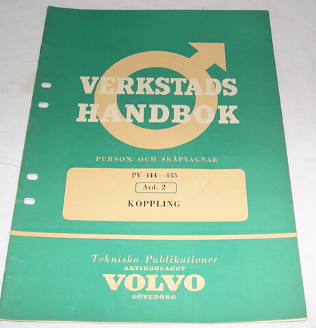 Verkstadshandbok koppling Volvo B4B, B16