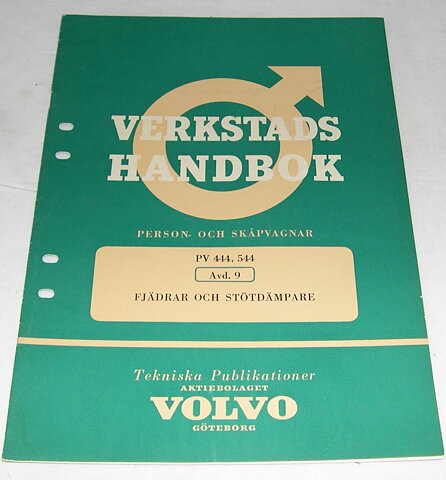 Verkstadshandbok Fjädrar, Stötdämpare Volvo PV444-544           45
