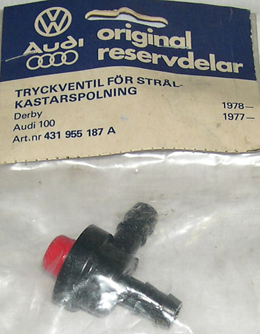 Tryckventil strälkastare