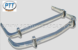 Stötfångarsats BMW 1500-1800-2000 rostfritt stål