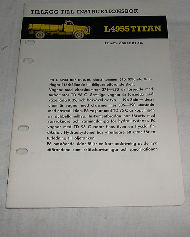 Instruktionsbok Volvo Titan