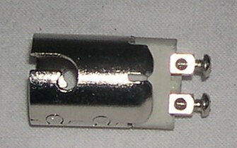 Lamphållare BA15 2-polig